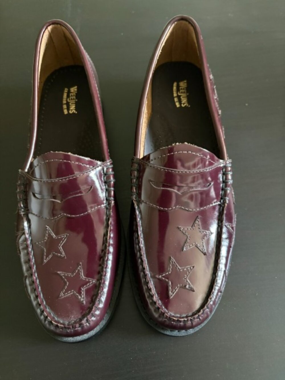 Weejuns Wine Patent Loafers